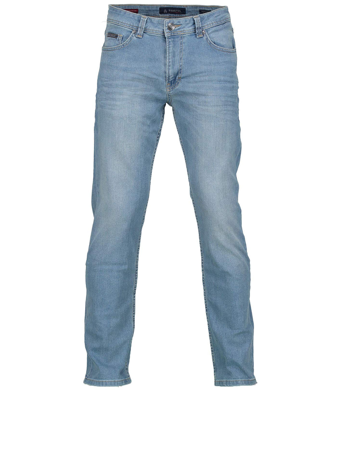 BARBONS Herren Jeans - Bügelleicht - Regular-Fit Stretch - Business Freizeit - Hochwertige Jeans-Hos