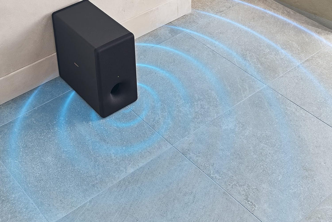 Sony SA-SW3 Kompakt-Subwoofer (200W Ausgangsleistung), Schwarz, Negro