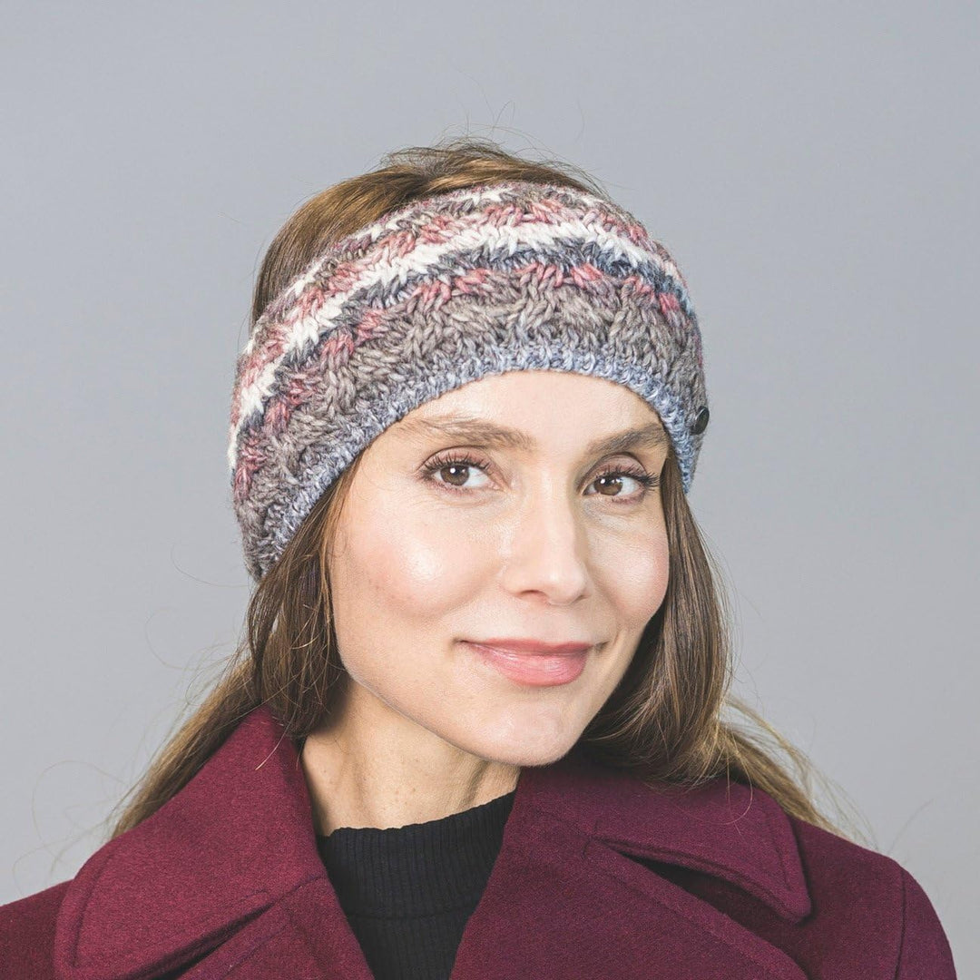 LIERYS Farelle Stirnband Damen - Ohrenschützer mit Wolle - Made in Germany - Headband mit Futter - O