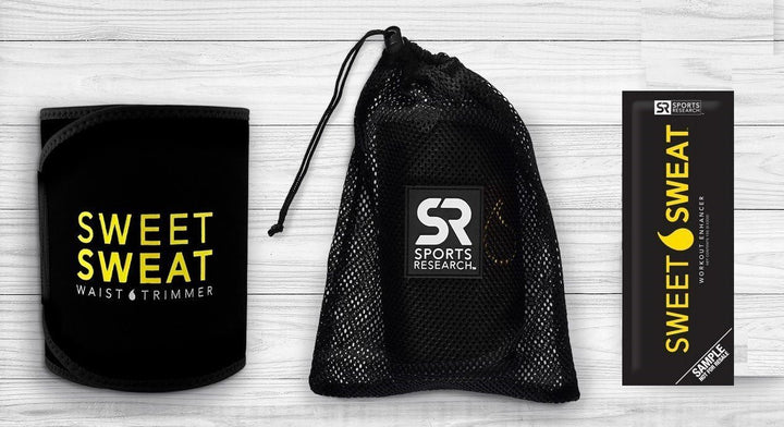 Sweet Sweat Premium Bauchweghose für Männer und Frauen. Inklusive kostenloser Probe des Sweet Sweat
