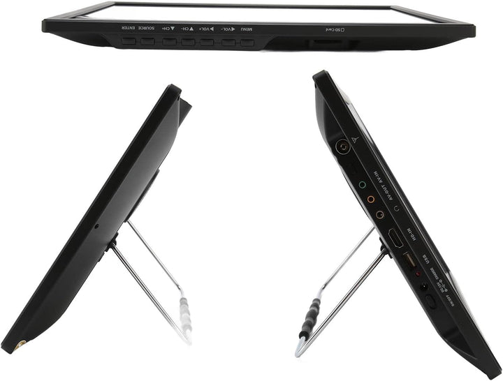 Tragbarer 16 Zoll Digitalfernseher, Auto Breitbild LED Fernseher mit Abnehmbaren Antennen, Unterstüt