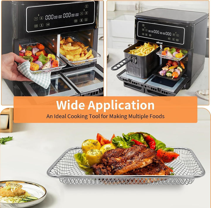 GWYXC 2 Packungen Luftfräter Ersatzteile für Breville Halo Flexi Luftfräter, 25,4 × 17,3 × 2,9 CM kl