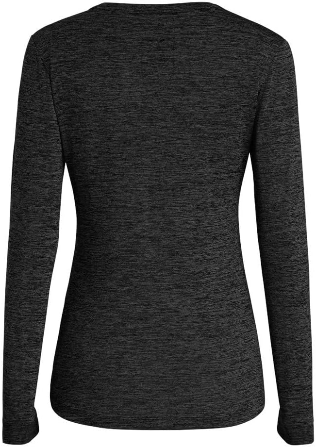 Salewa Damen Puez Melange Dry W L/S Tee Langarmshirt 38 Black Out Melange, 38 Black Out Melange
