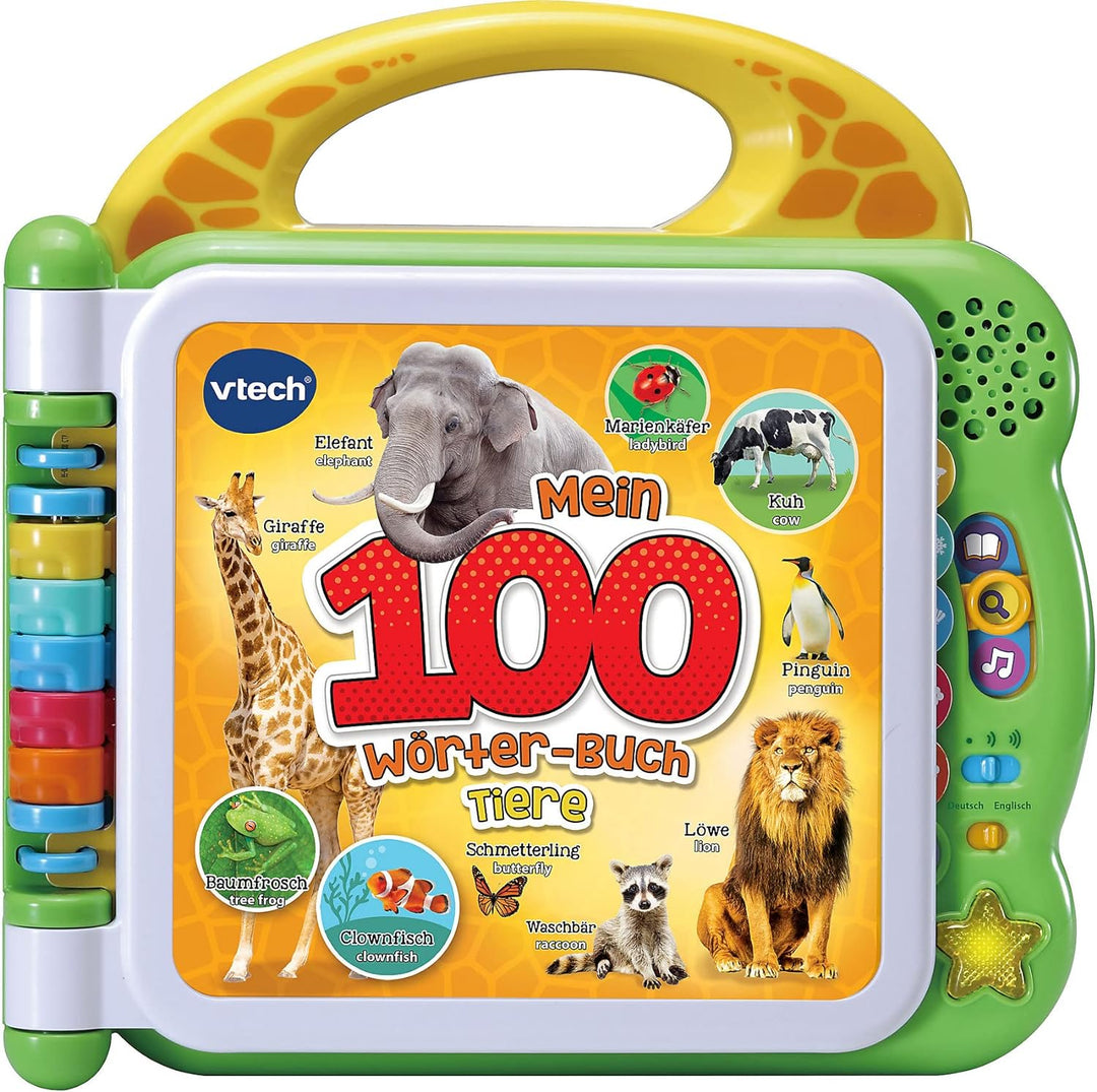 VTech Baby Mein 100-Wörter-Buch: Tiere – Interaktives Bildwörterbuch zum Lernen erster Wörter – Tier