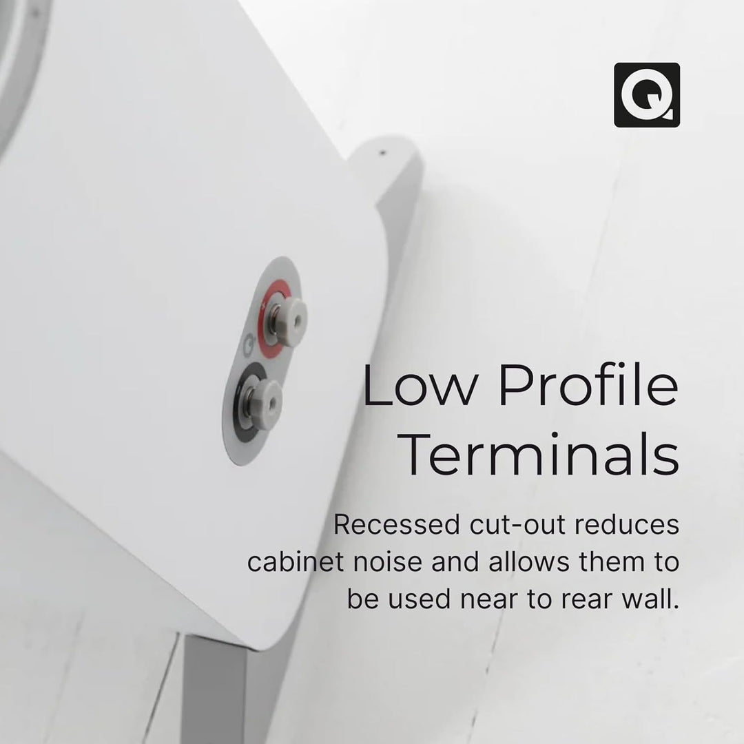 Q ACOUSTICS 3050i Standlautsprecher Paar Arctic White - 2-Wege-Reflexgehäuse, Bass-Treiber 2 x 165 m