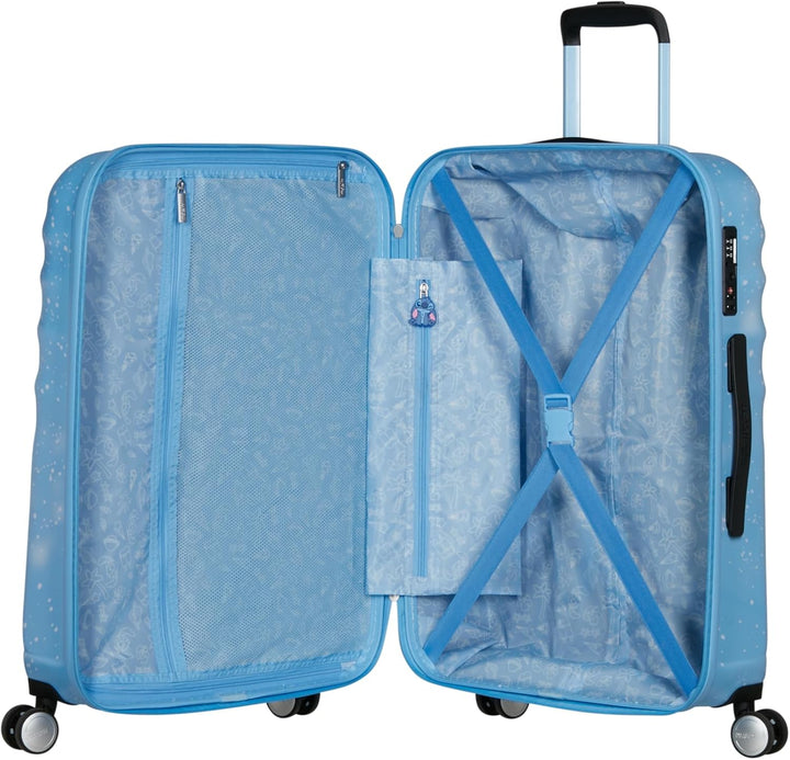 American Tourister Wavebreaker Disney - Stitch Hartschalenkoffer Gross (77 cm), Reisekoffer, TSA Sch