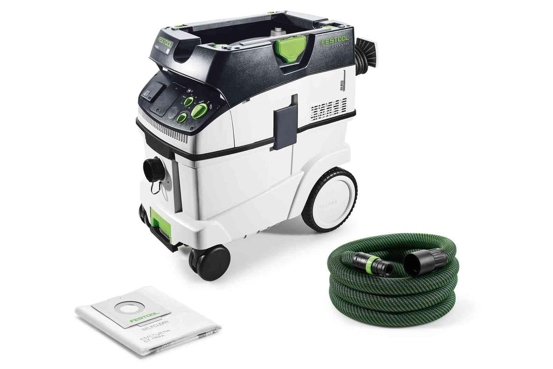 Festool Absaugmobil CTM 36 E CLEANTEC (mit Hauptfilter, SELFCLEAN Filtersack, Saugschlauch glatt Ø 2