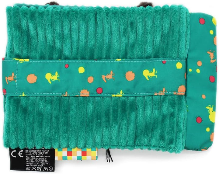Les Déglingos 31832 Fotoalbum "Loup x", 10 Hüllen, Füllung aus Recyceltem Polyester, Grün, 20cm Läng