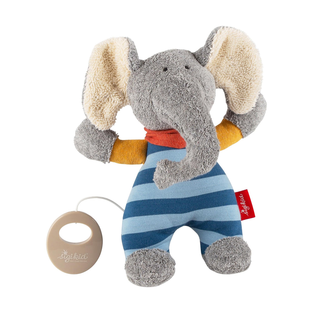 Sigikid 48800 - Lolo Lombardo Spieluhr klein, Melodie nicht frei wählbar Blau/Grau, Blau/Grau