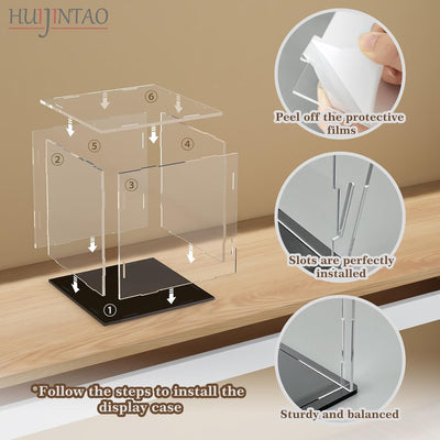 Huijintao Acryl Vitrine/Schaukasten/Display Case/Display Box für Funko Pop, Figuren, Sammlerstücke |