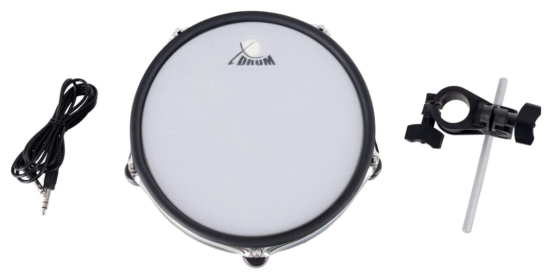 XDrum DD-650 Add-On Set - 10" Dual Zone Pad (Fell und Rim) - Realistischer Rebound - Ideal für XDrum
