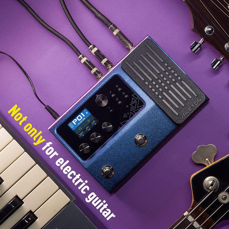 Valeton Gitarren Effektpedal Multi-Effekte Prozessor mit Expression Pedal 140 integrierte Effekte 19