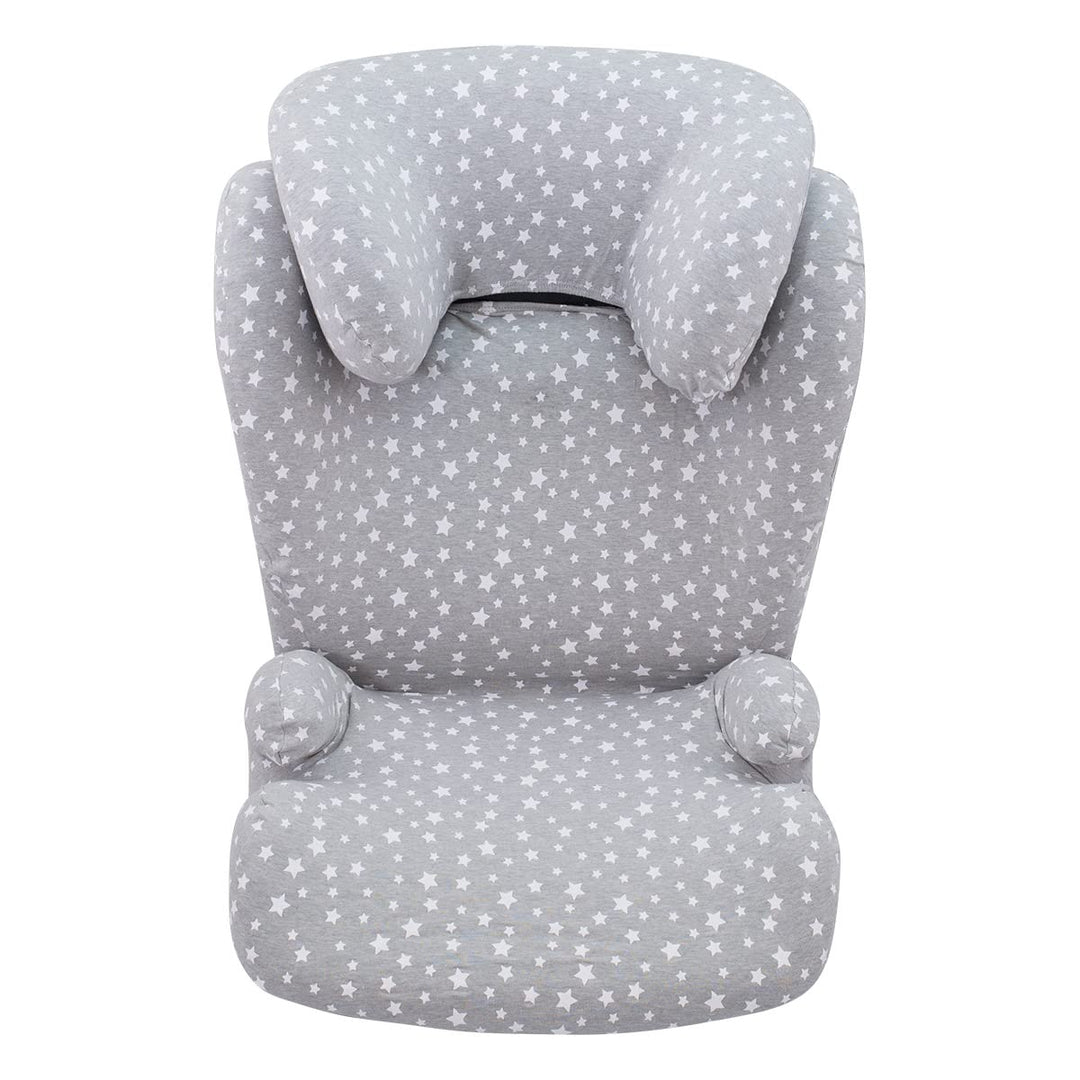 JYOKO Kids Bezug kompatibel mit Britax Romer Kidfix, aus Baumwolle (Romer Kidfix, White Star) Romer