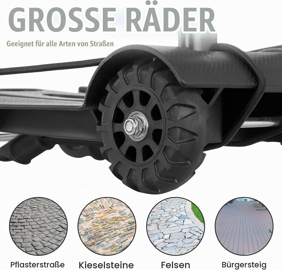 Meisax Mini Faltbare Sackkarre Klappbar Transportwagen 40KG Tragkraft, Leichte Klappbar Transportkar