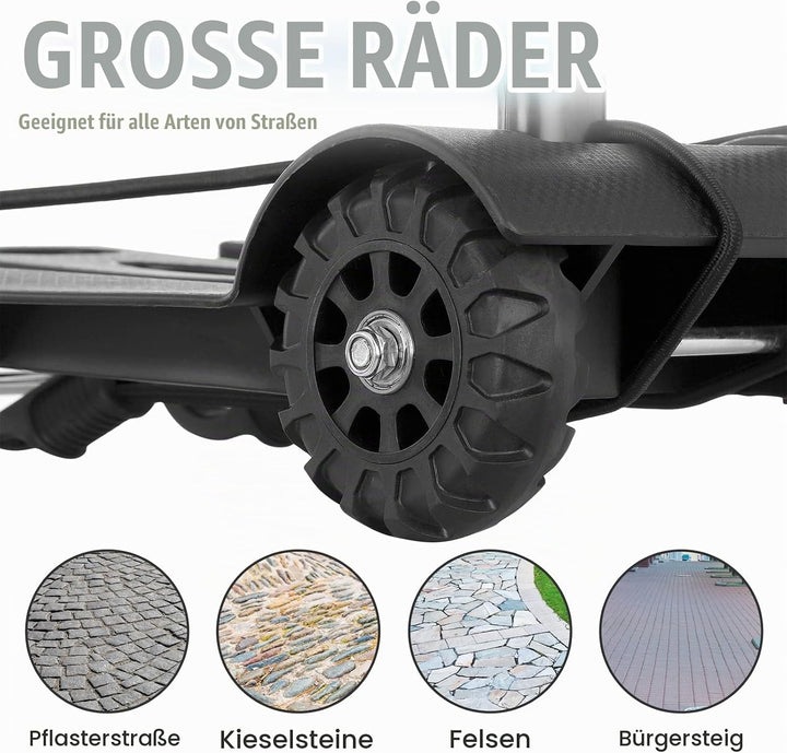 Meisax Mini Faltbare Sackkarre Klappbar Transportwagen 40KG Tragkraft, Leichte Klappbar Transportkar