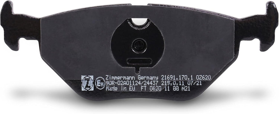 ZIMMERMANN 21691.170.1 Serie Bremsbelagsatz, Hinten, 1 Sensor, inklusive Platte dämpfend, inklusive