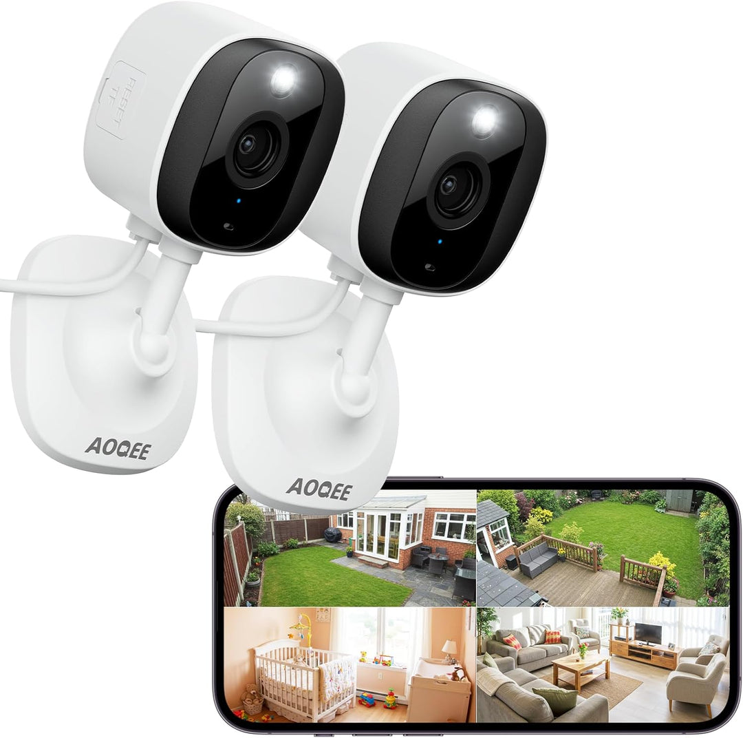 2K Überwachungskamera Aussen/Innen - Kamera Überwachung Aussen, WLAN Camera Indoor/Outdoor, Hundekam