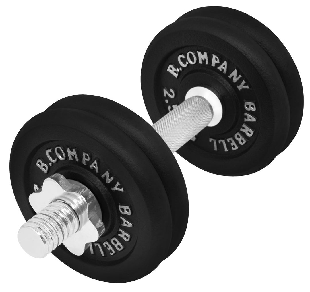 Guss Kurzhantel-Set 12,5Kg (1 x Kurzhantelstange 35cm und 4x2,5Kg Hantelscheiben) Hantelset Hanteln