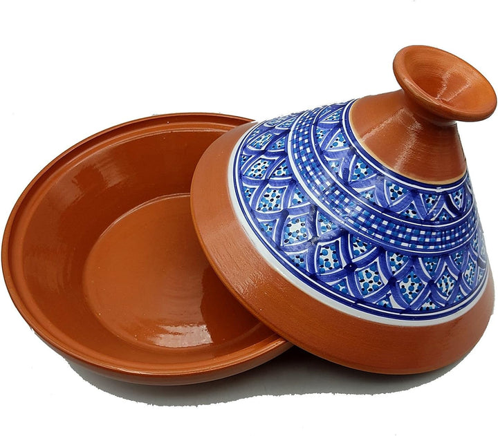 Tajine Terracotta-Topf Ethnischer Teller Marokkanisch Tunesisch XL 32 cm 0907211208