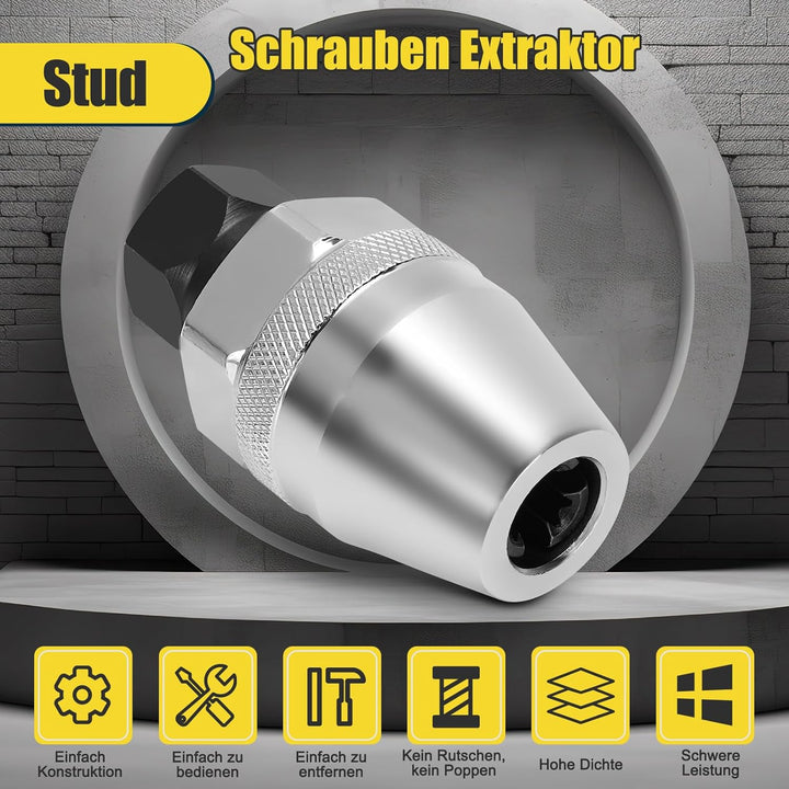 Stehbolzenausdreher, Bolzenausdreher Zum Entfernen für 1/4 bis 1/2 Zoll (6-12 mm) Bolzen, Einstellen