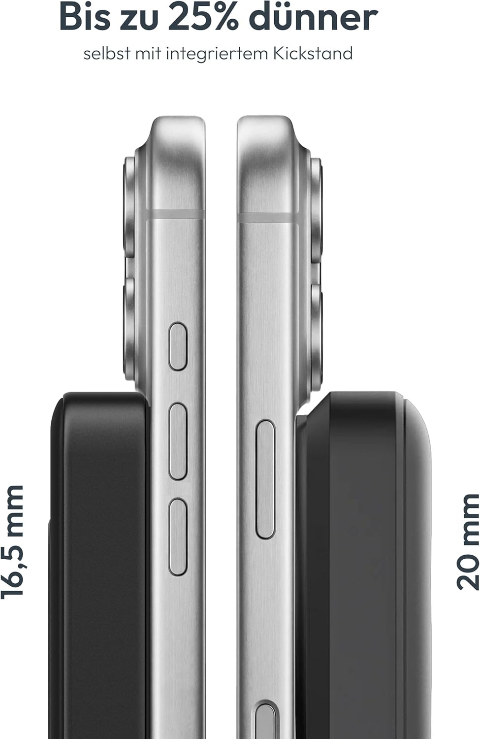 VONMÄHLEN Evergreen Mag mit Kickstand: 10.000 mAh Qi2-Powerbank kompatibel mit MagSafe – 15W kabello