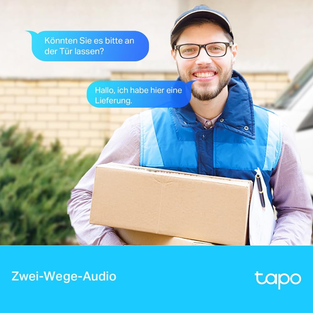 TP-Link Tapo C320WS Überwachungskamera Aussen, WLAN IP Kamera, 4MP Hochauflösung, 30m Vollfarb-Nacht