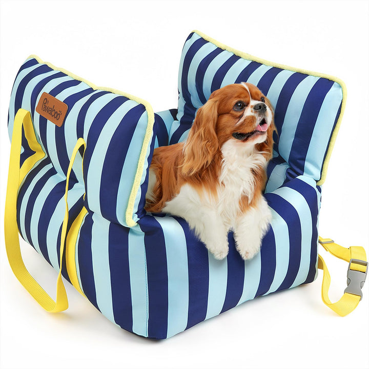 Pawaboo Hunde Autositz für kleine Hunde, Klein Hundesitz mit Fest Schnalle und Sicherheitsgurt, Hund