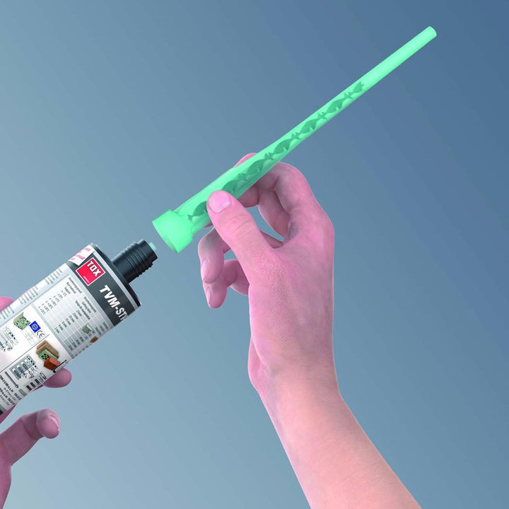TOX Verbundmörtel-Zubehör Liquix Mix 200 mm, praktischer Statikmischer zur optimalen Vermischung der