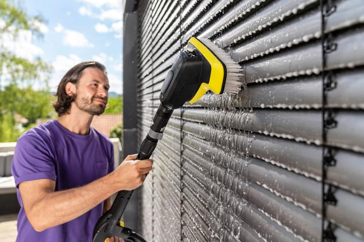 Kärcher WB 7 Plus 3-in-1 Waschbürste, 3 Funktionen: Schaumdüse, Hochdruck-Flachstrahldüse, weiche Bü