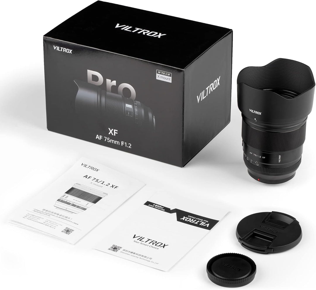 VILTROX 75mm f/1.2 F1.2 XF Autofokus Objektiv Fuji X Mount PRO Level APS-C Objektiv Kompatibel mit F
