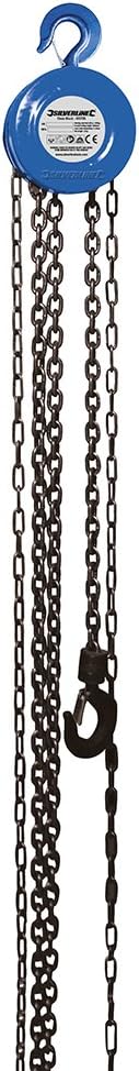 Silverline 633705 Kettenzug 1.000 kg / 2,5 m Hubhöhe