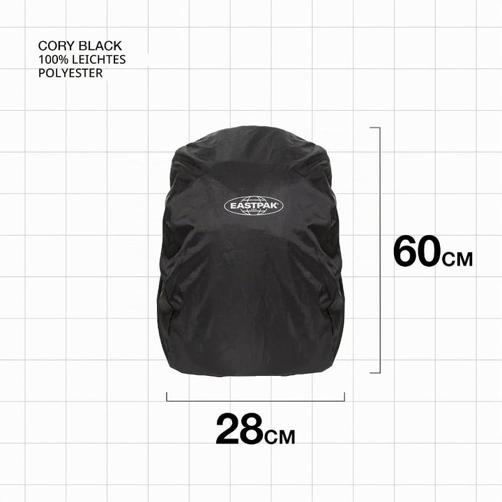 EASTPAK Tutor Rucksack, Schwarz (Schwarz) &amp; Cory Rucksack Regenschutz, Schwarz (Black)
