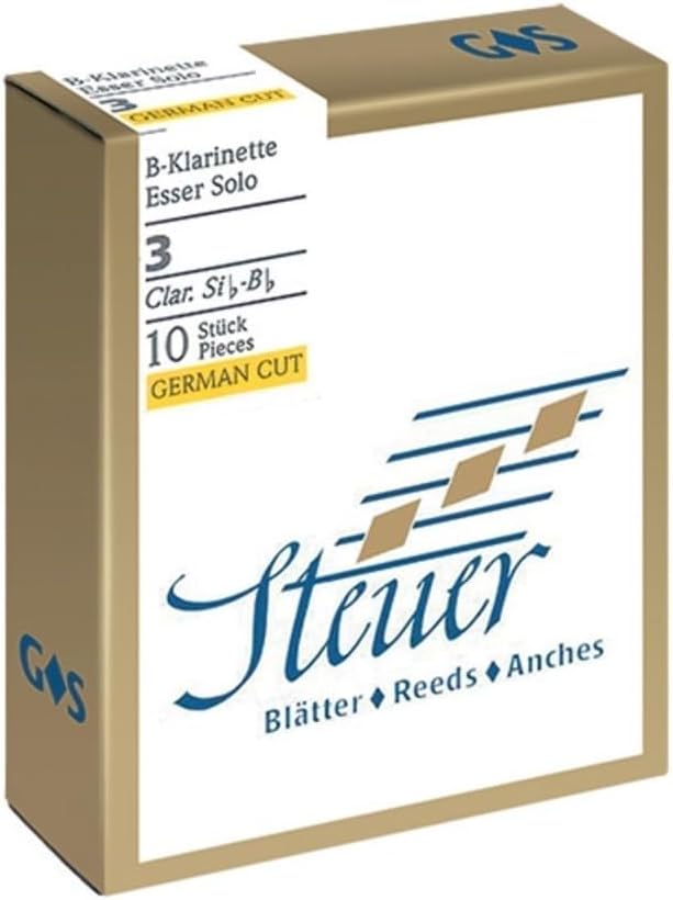 Steuer 738012 Blatt BB-Klarinette Solo White Line 1.5 deutscher Schnitt 10er-Packung 1,5 Bb-Klarinet