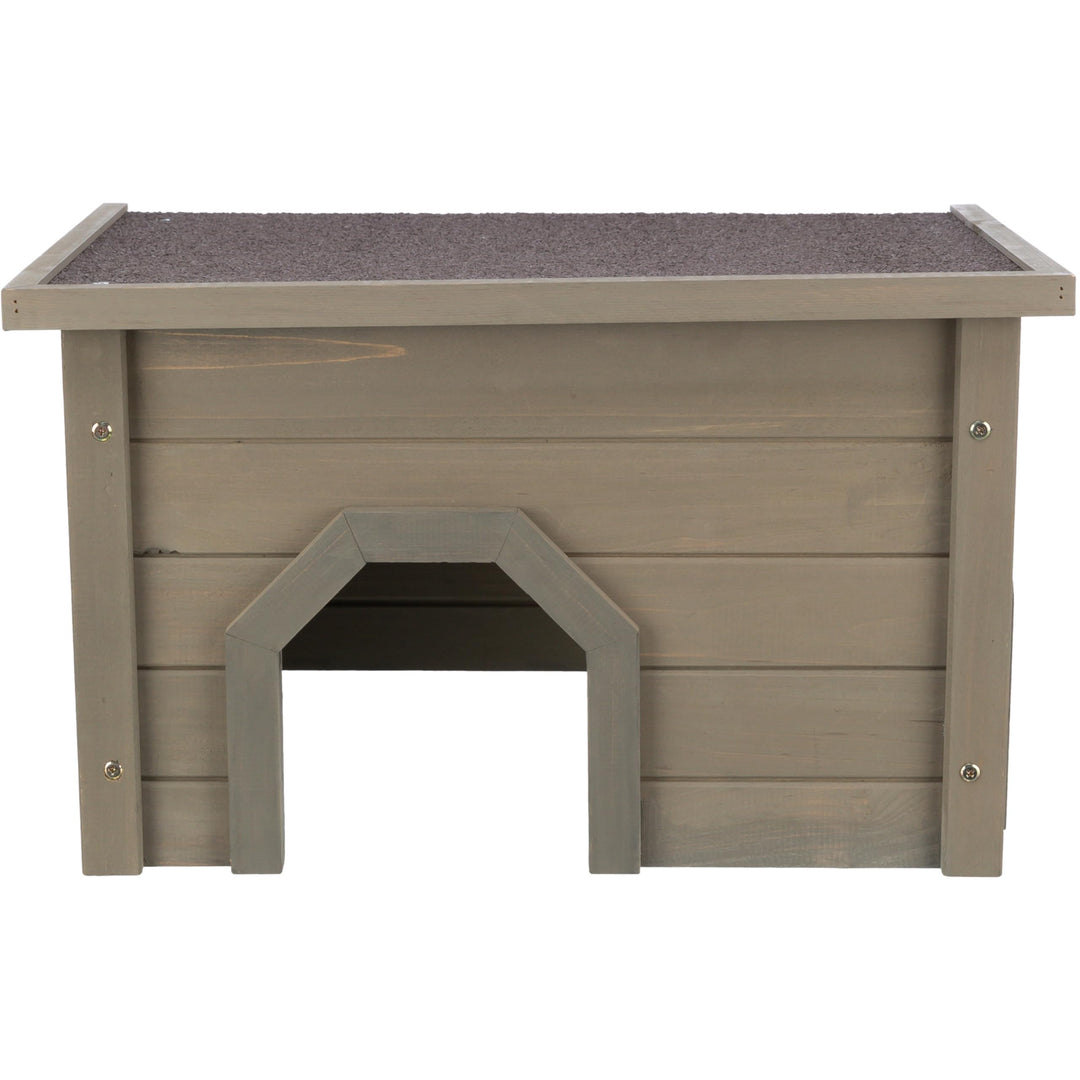 TRIXIE wetterfestes Kleintierhaus Natura Kleintierhaus, 50 × 30 × 37 cm, Grau-Grün - 62397