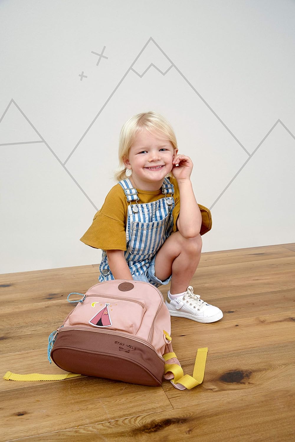 LÄSSIG Kinderrucksack mit Brustgurt Kindergartentasche Kindergartenrucksack 27 cm, 4,5 Liter oben, 1