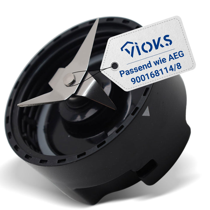 VIOKS Messer Ersatz für AEG 900168114/8 ASBEK Zusatzmesser mit vier Klingen für Standmixer für AEG S