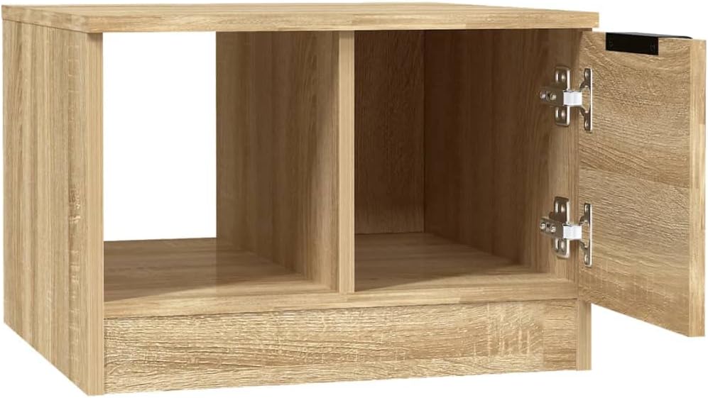 FIRBNUS Blumentisch Braun 50x50x36 cm Bürotisch Beistelltisch Holz Wohnzimmertisch Modern Stabilität