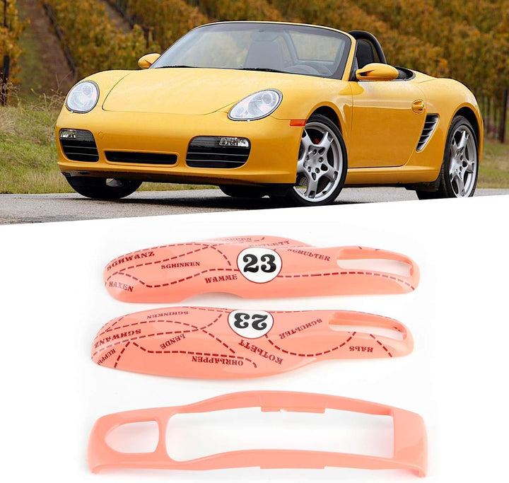 Aramox Autoschlüsselschale, Porsche Pink Pig Key Case Fernbedienung Schlüsselanhänger Abdeckung Trim