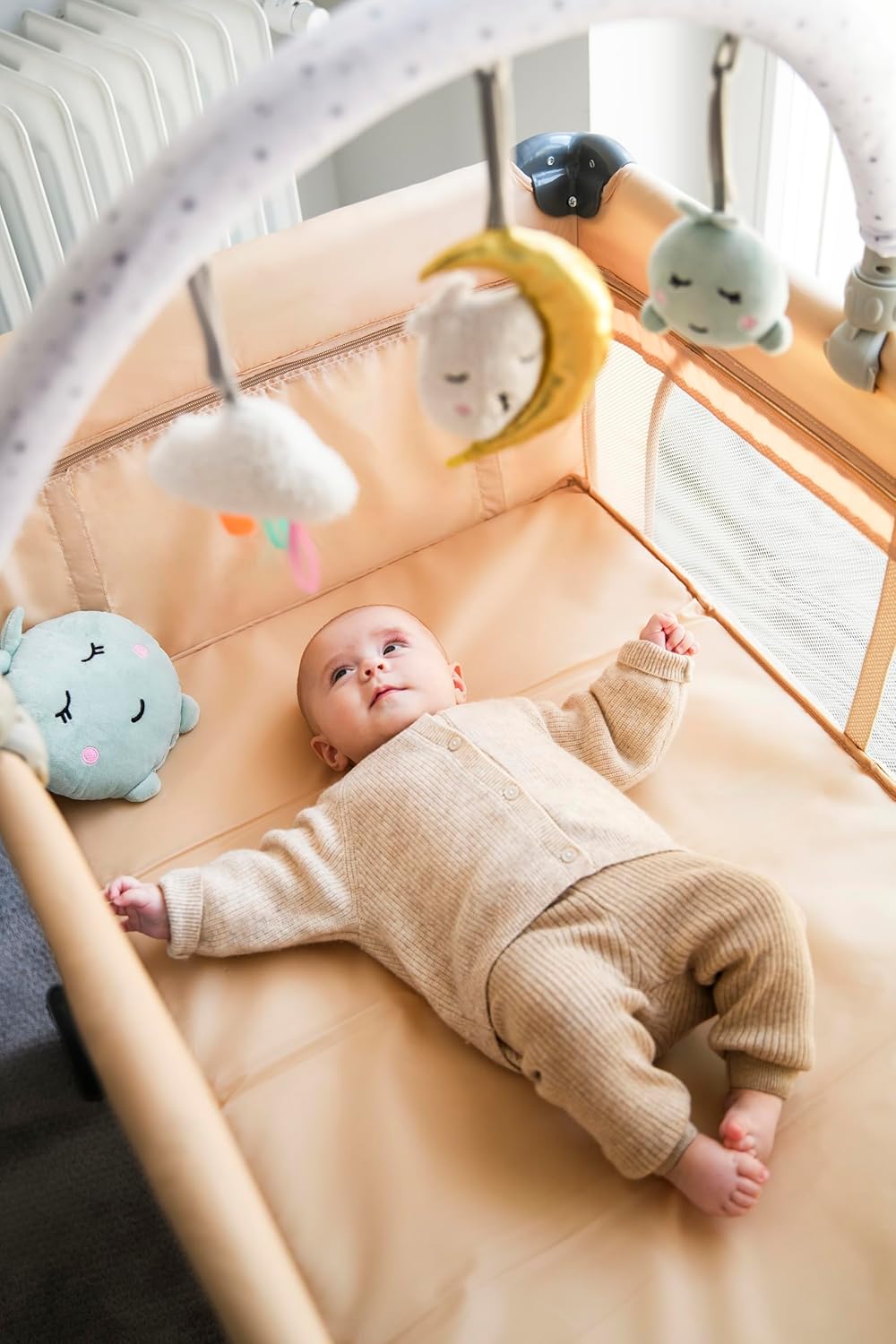 Momi Baby-Bogen Zizi Spielbügel zur Montage an Babywippe, Kinderwagen, Babyschale oder Kinderbett, m