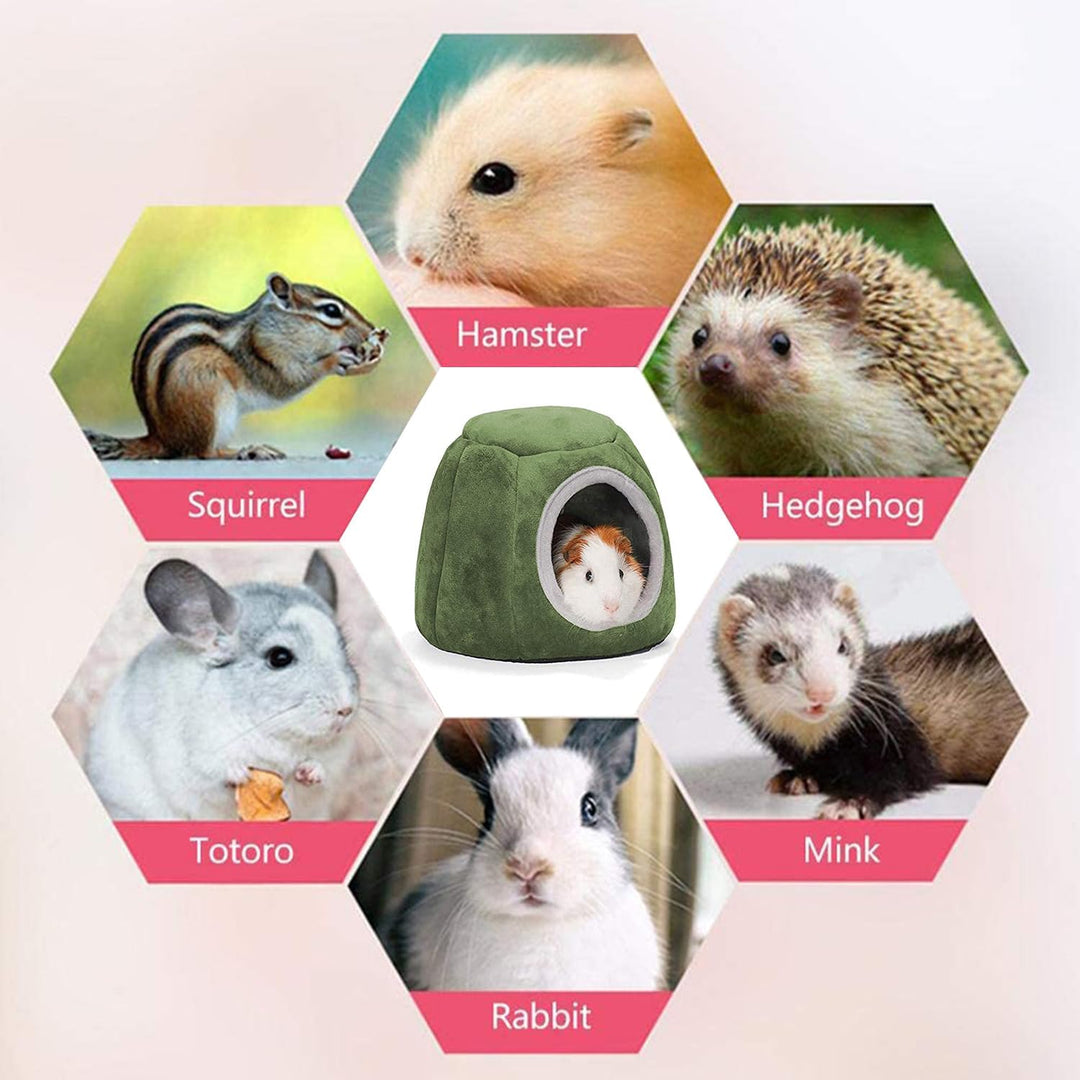 Hamster Haus Bett mit Aufhängeöse für Hamster, Chinchillas, Meerschweinchen & Kleintiere (Grün A), G