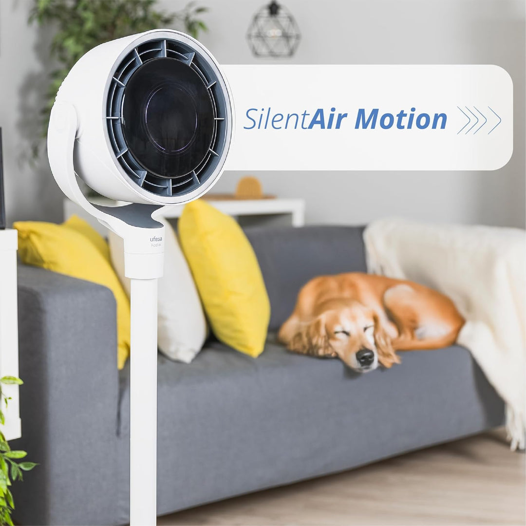 Ufesa Kodiak SilentAirMotion 3D‑Luftzirkulator, Brushless‑Motor, 24W, Vortex‑Motion‑System, 12 Gesch