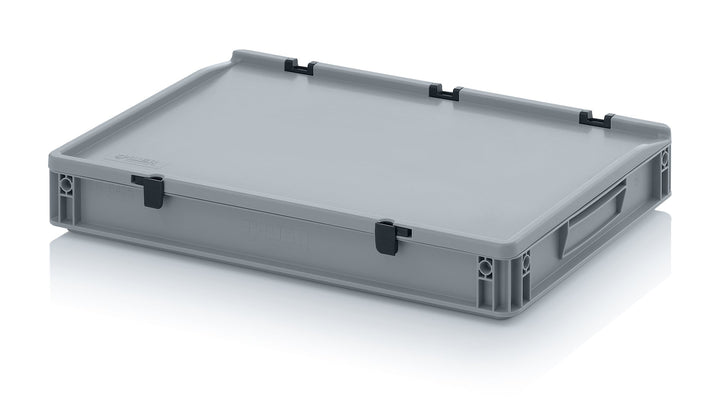 Eurobehälter 60 x 40 x 9 cm mit Scharnierdeckel inkl. gratis Zollstock