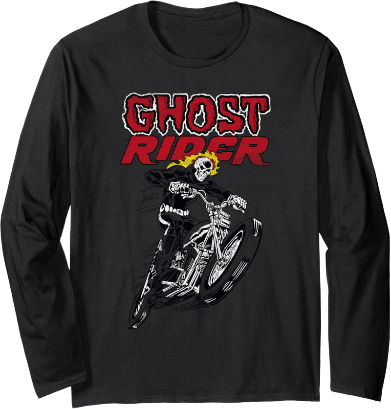 Marvel Ghost Rider Flames Langarmshirt