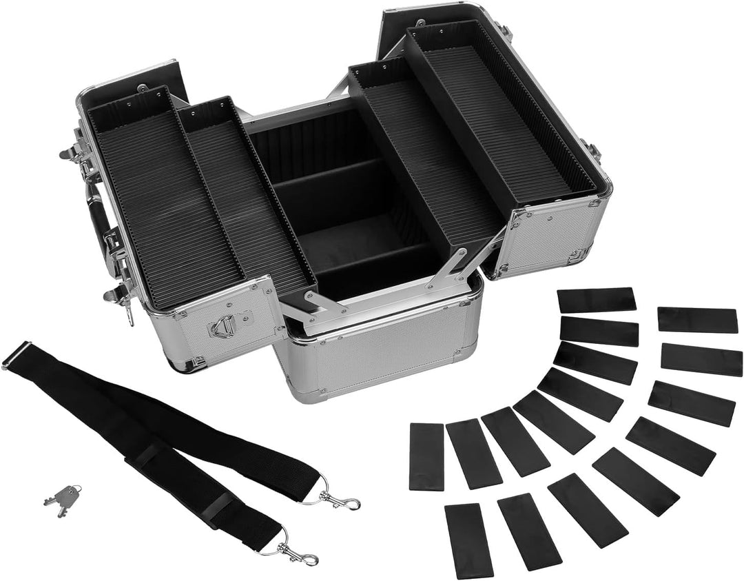 anndora Beauty Case Kosmetikkoffer - Stilvoller Schmuckkoffer, Schminkkoffer mit robustem Aluminiumr