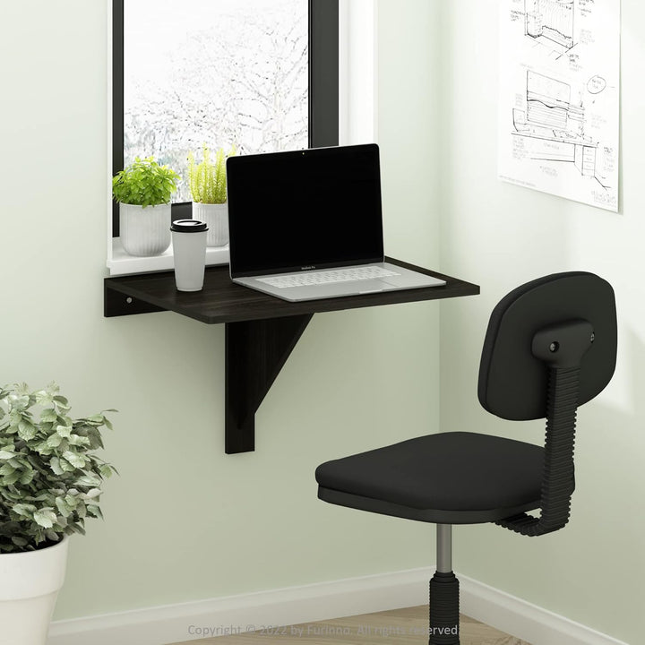 Furinno Hermite Klapptisch zur Wandmontage, Espresso, Espresso