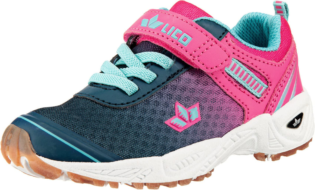 Lico Unisex Kinder Barney Vs Sneaker, Marine Pink Türkis