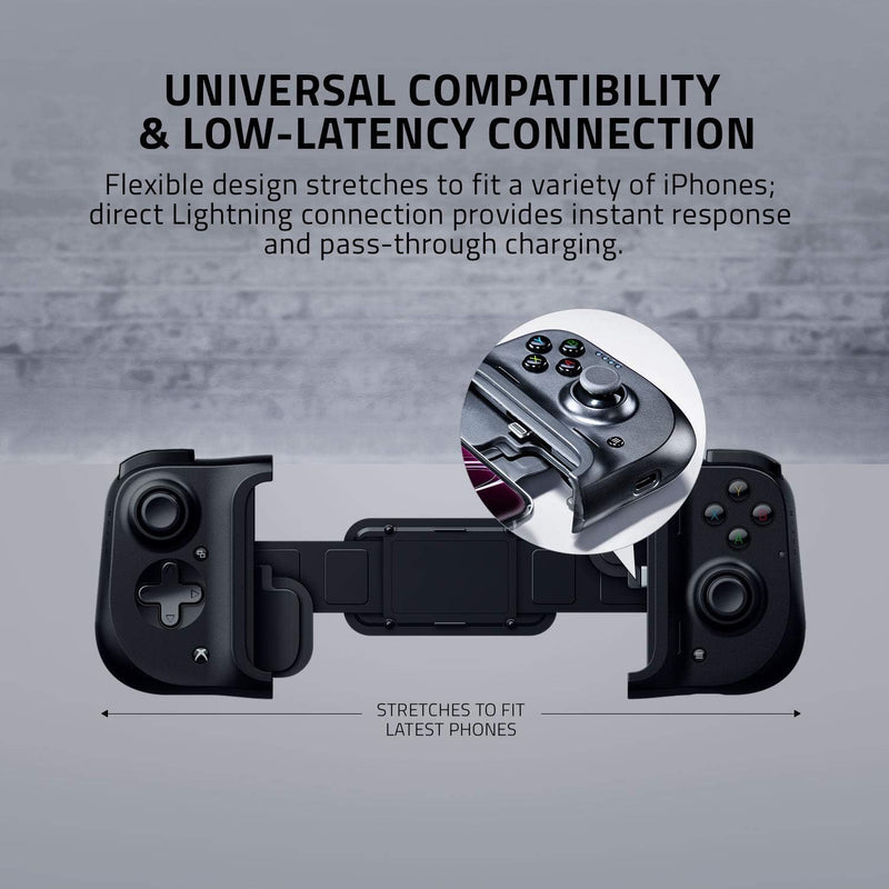 Razer Kishi für iPhone - Smartphone Gaming Controller (Lightning-Anschluss, Ergonomisches Design, In