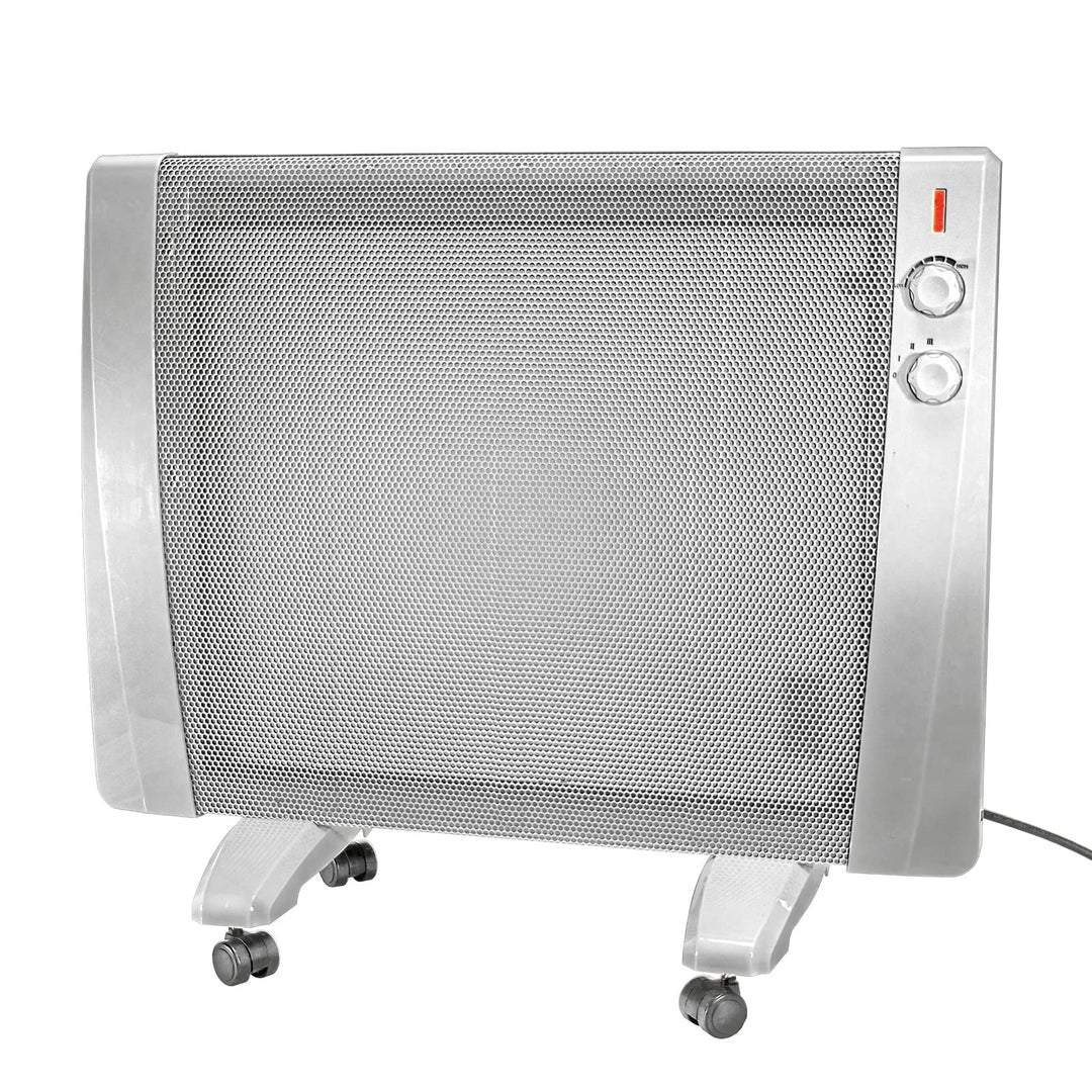 MAUK® Wärmewellen Heizgerät Stand + Wandheizung rollbar | 3 Stufen - 1500W (Thermostat und Überhitzu