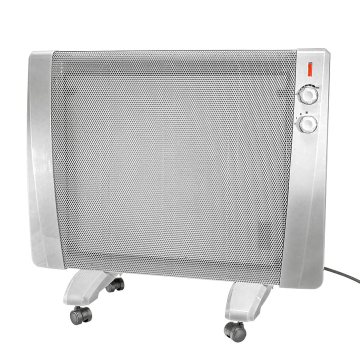 MAUK® Wärmewellen Heizgerät Stand + Wandheizung rollbar | 3 Stufen - 1500W (Thermostat und Überhitzu