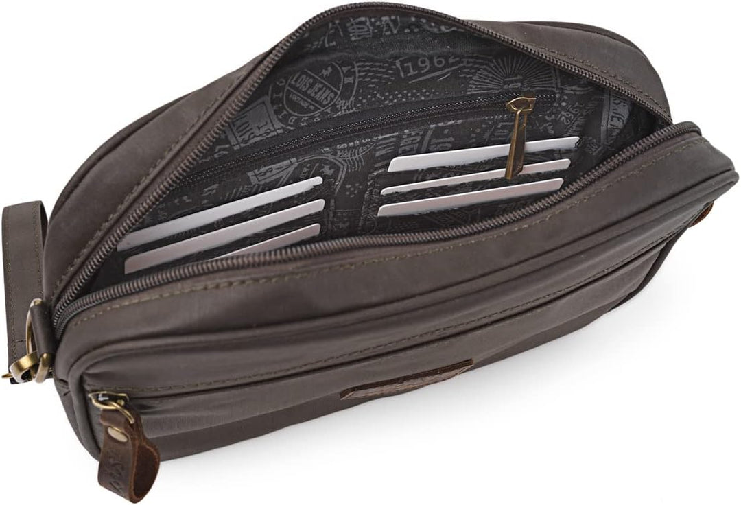 Lois - Umhängetasche Herren - Moderne Herren Handtaschen und Lederhandgelenktasche Herren - Stilvoll